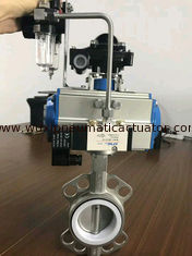 butterfly valves with pneumatic actuator